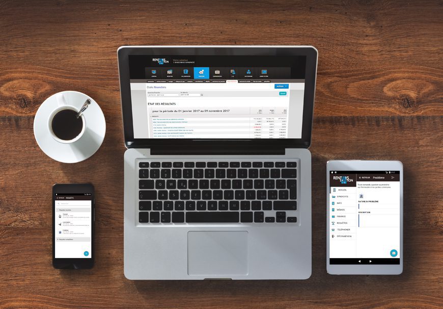 Logiciel de gestion de copropriétés, version web, mobile et tablette